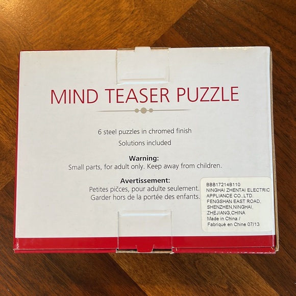 UNOPENED MIND TEASER PUZZLES - SET OF 6 - Picture 2 of 6